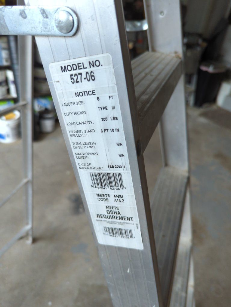 ladder folding aluminum TWO