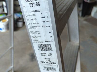 ladder folding aluminum TWO