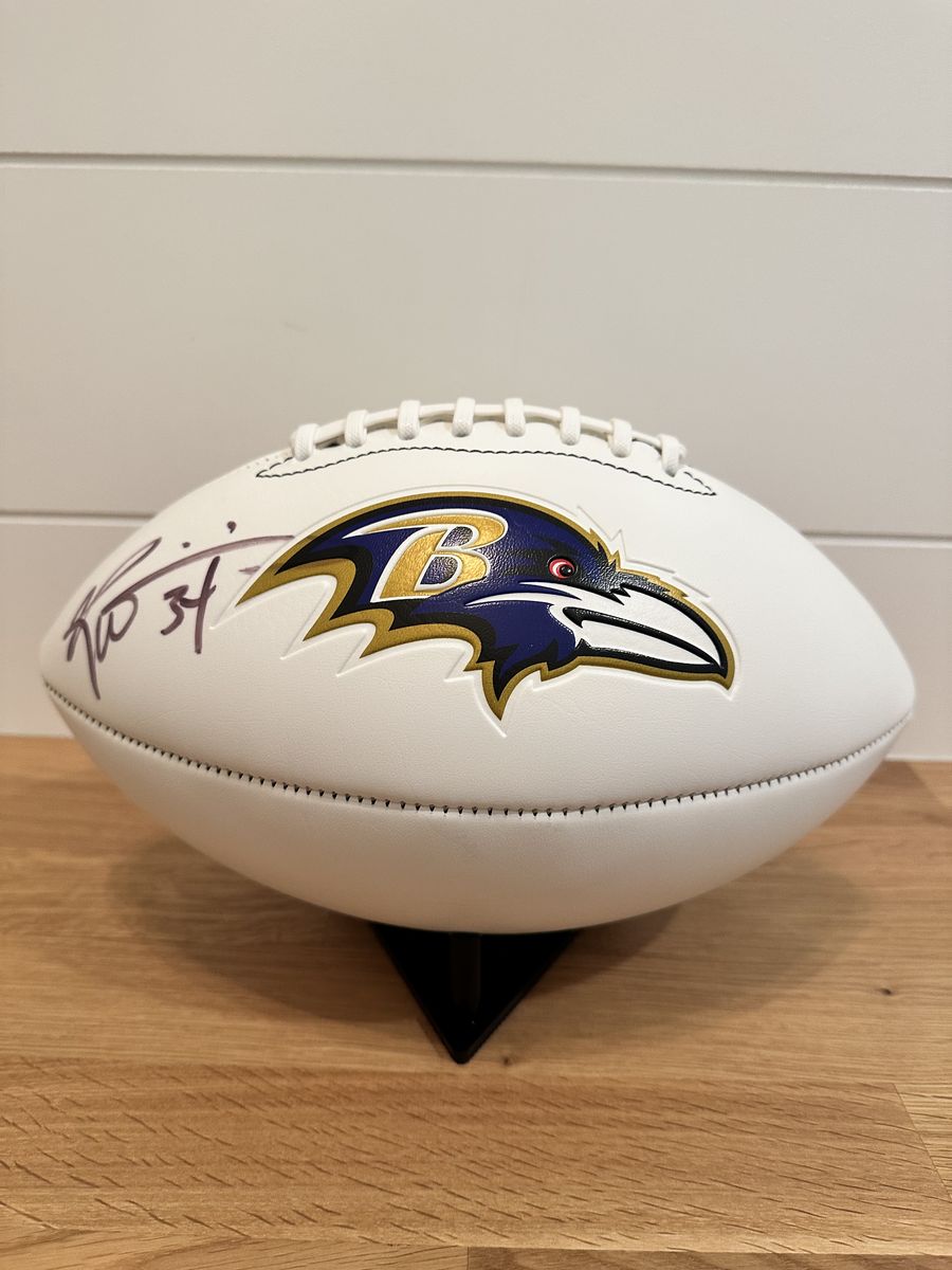 Ricky Williams Signed Baltimore Ravens Logo Football — Metabilia Certified