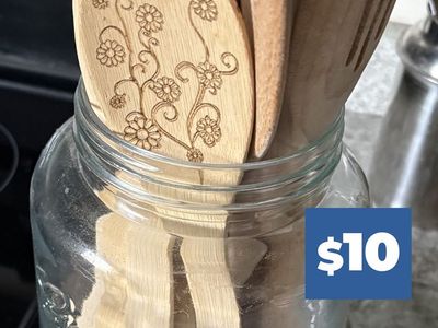 Mason Jar and Wooden Spoons