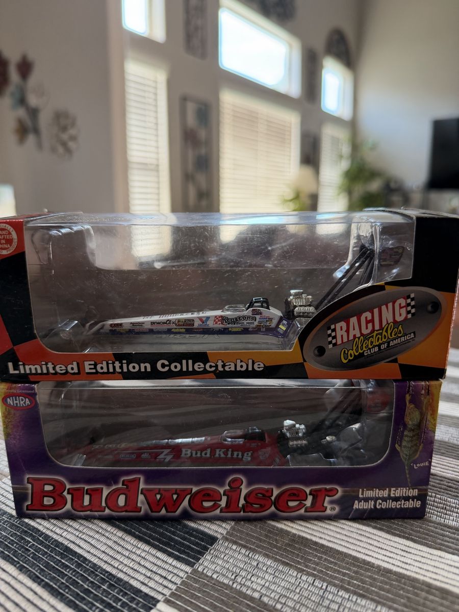 RCCA Action NHRA Top Fuel Dragster Lot - Joe Amato Keystone & Kenny Bernstein Budweiser Louie the Lizard. Limited Production