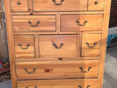 Solid Wood Tallboy Dresser