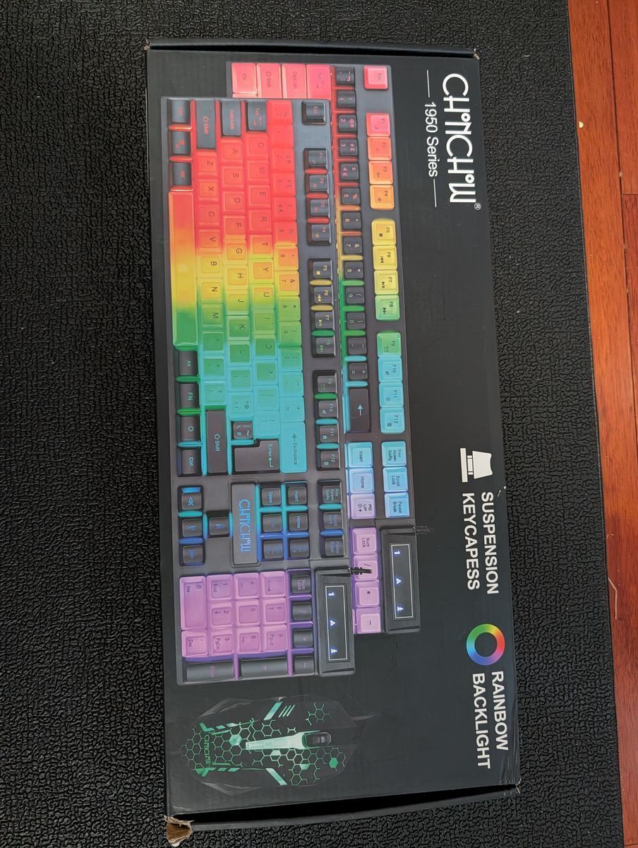 New ChonChow Rainbow Backlight Keyboard & Mouse