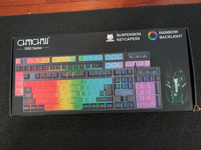 New ChonChow Rainbow Backlight Keyboard & Mouse