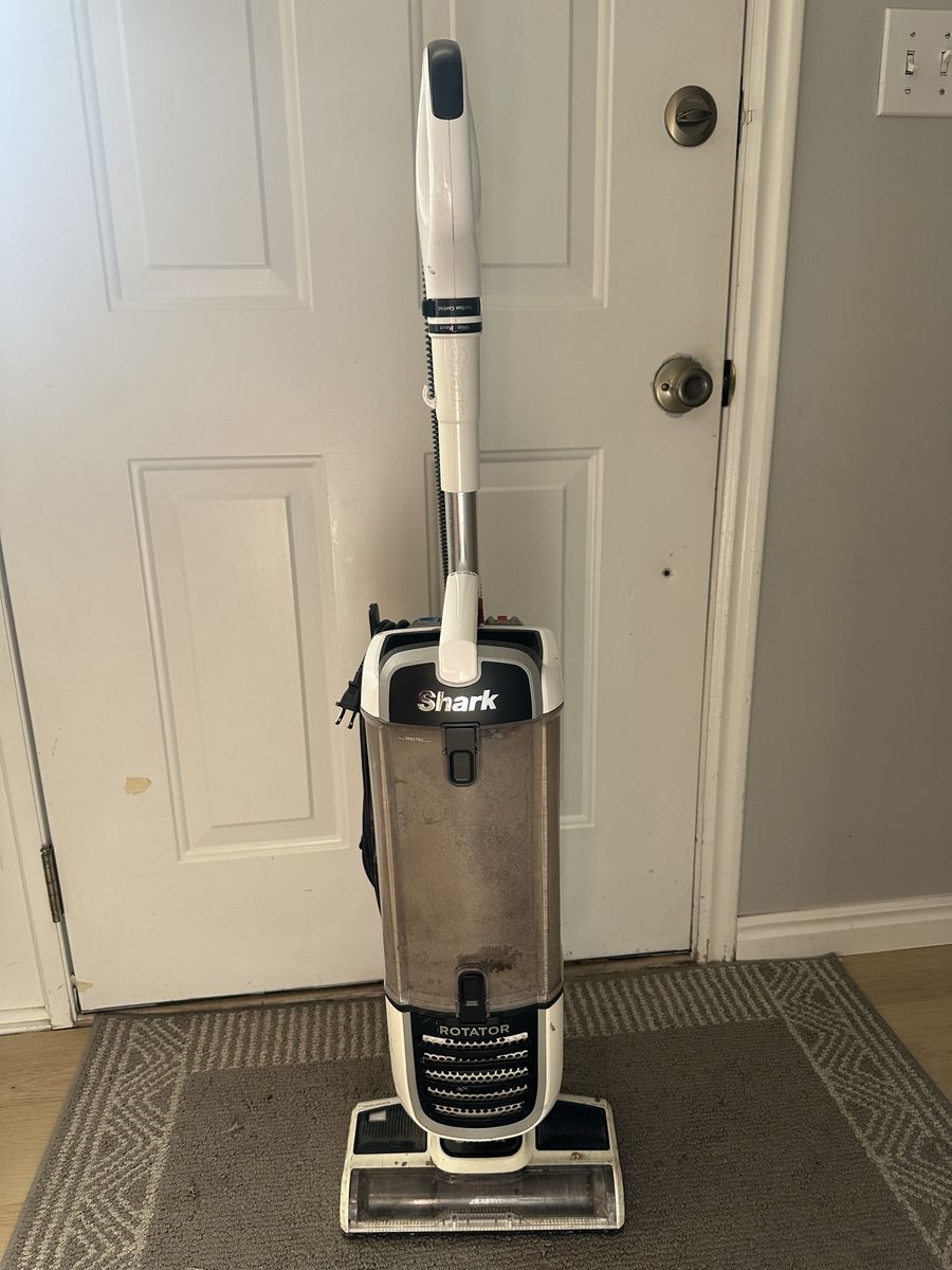 Shark Rotator Lift-Away NV255 Upright Bagless Vacuum Cleaner, White/Black, Used