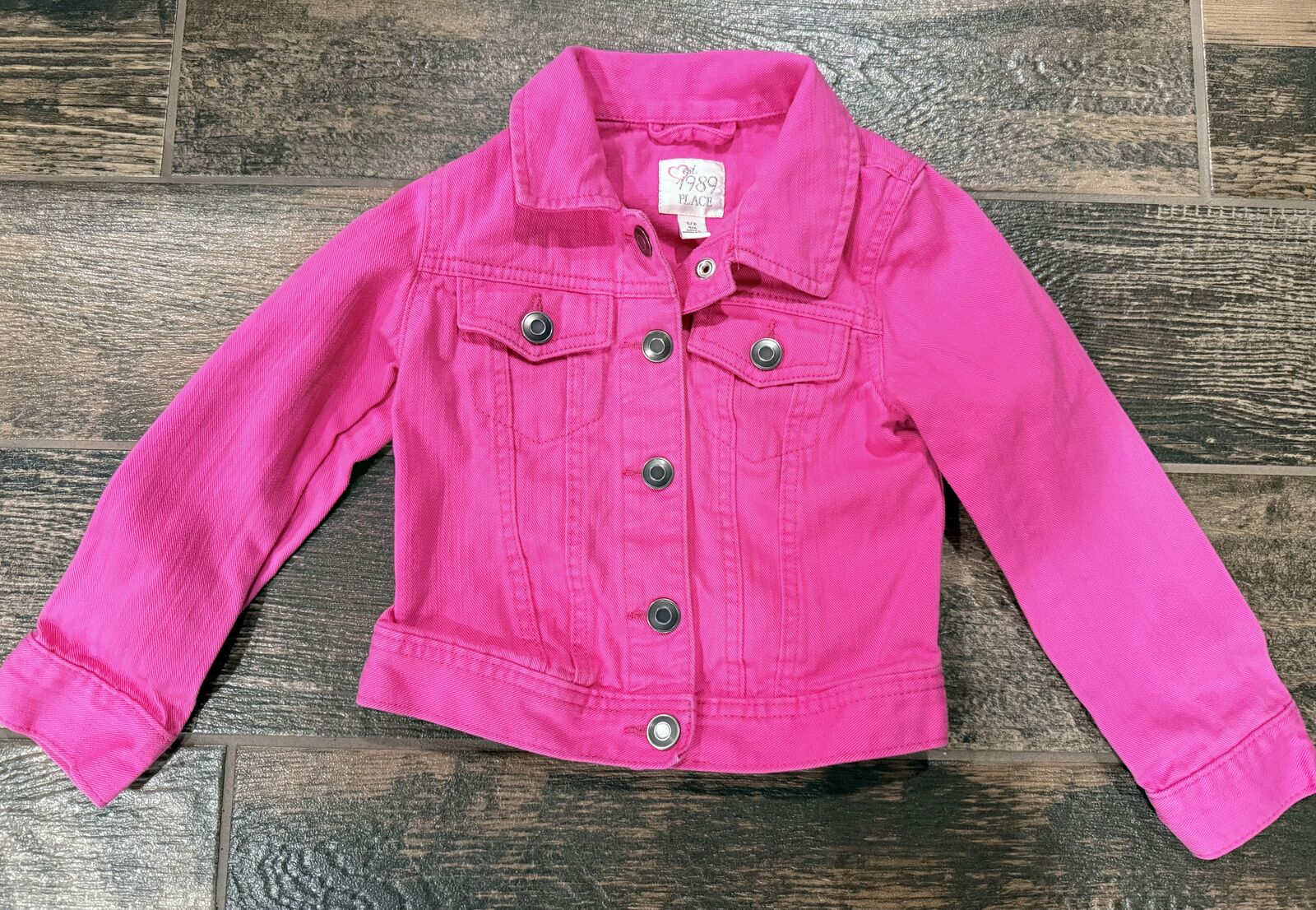 Girls Size 5 Pink Jean Jacket