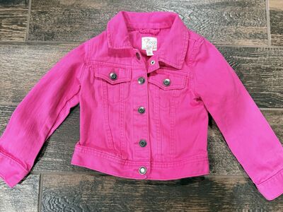 Girls Size 5 Pink Jean Jacket