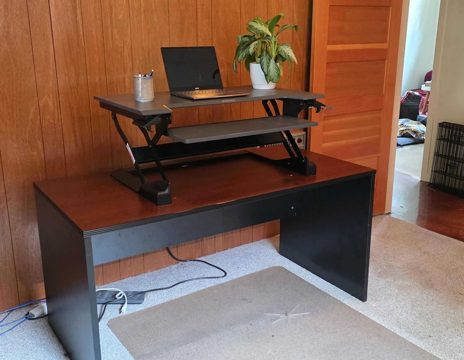 Desk + Optional Ergotron Standing Desk