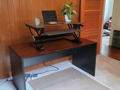 Desk + Optional Ergotron Standing Desk
