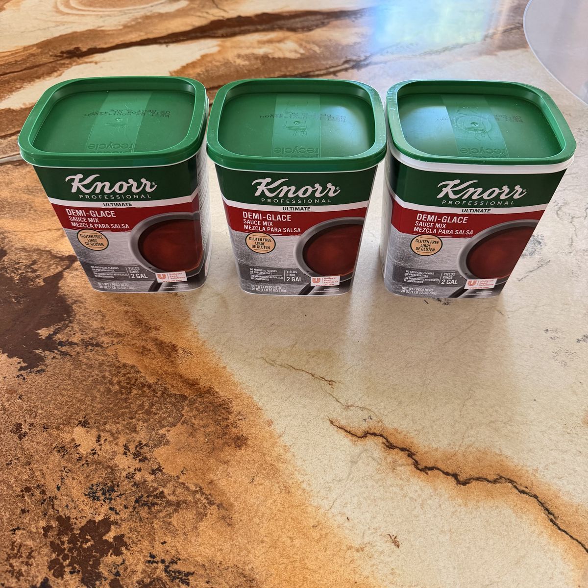 Knorr demi-glace sauce mix - 3 new 26oz tubs