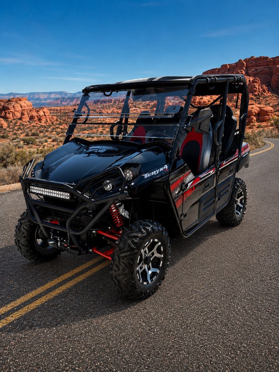 2019 Kawasaki Teryx4 Side-by-Side - 625 Miles, Street Legal, Winch, Upgraded Tires