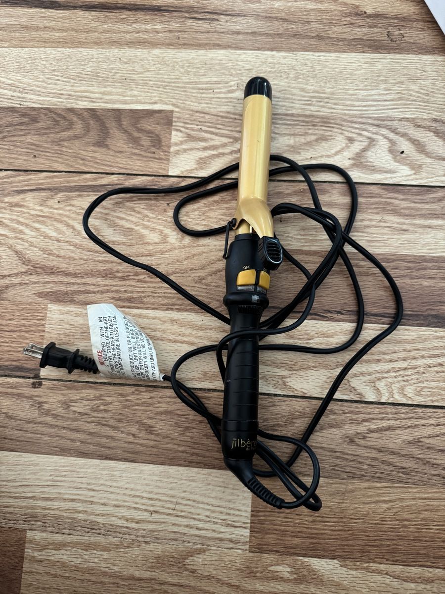 Jilbere de Paris Gold Barrel Curling Iron Hair Styler
