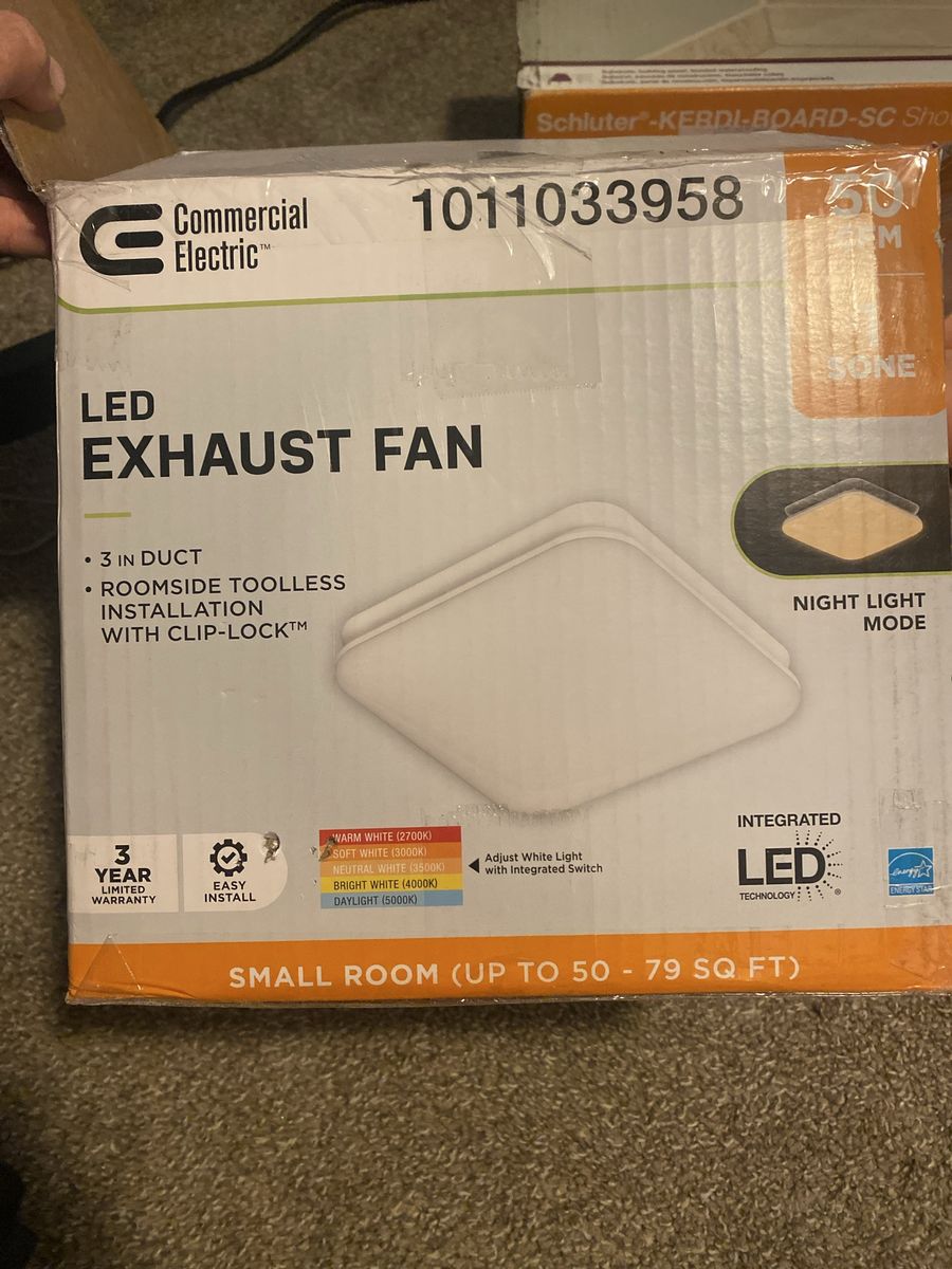 Led exhaust fan bathroom