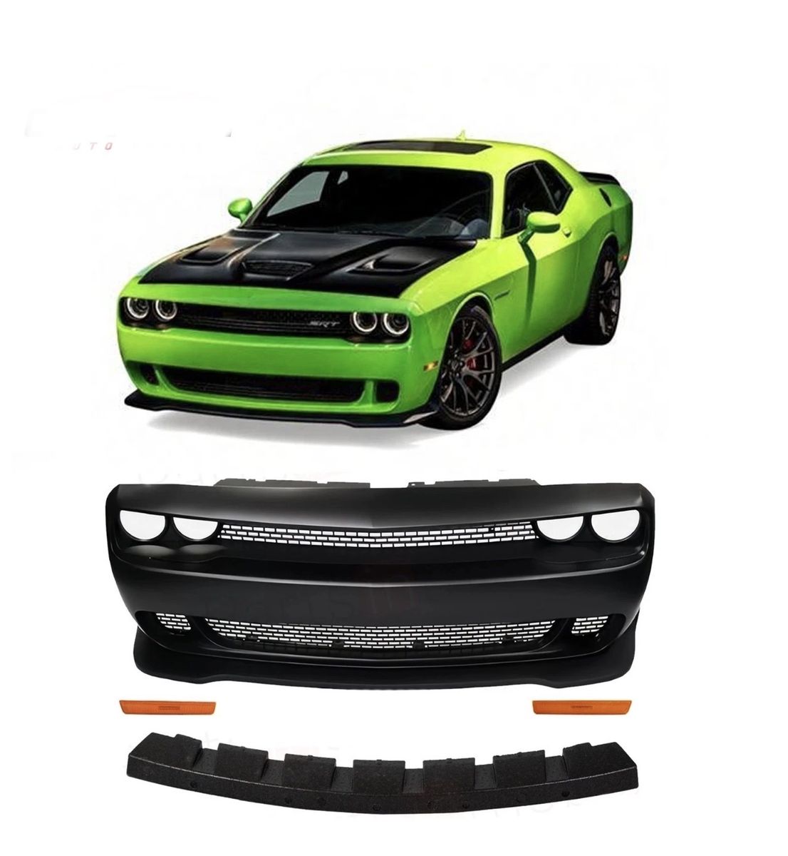 Dodge Challenger SRT Front Bumper Complete Fit for 2015-2023