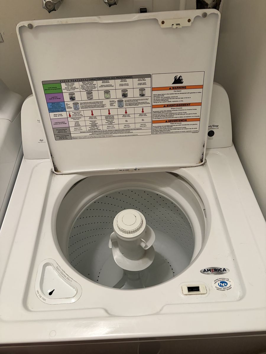 Top Load Washer and Front Load Dryer