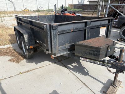 6' x 10' Tandem Axle Hydraulic Dump Trailer - 18" Sides