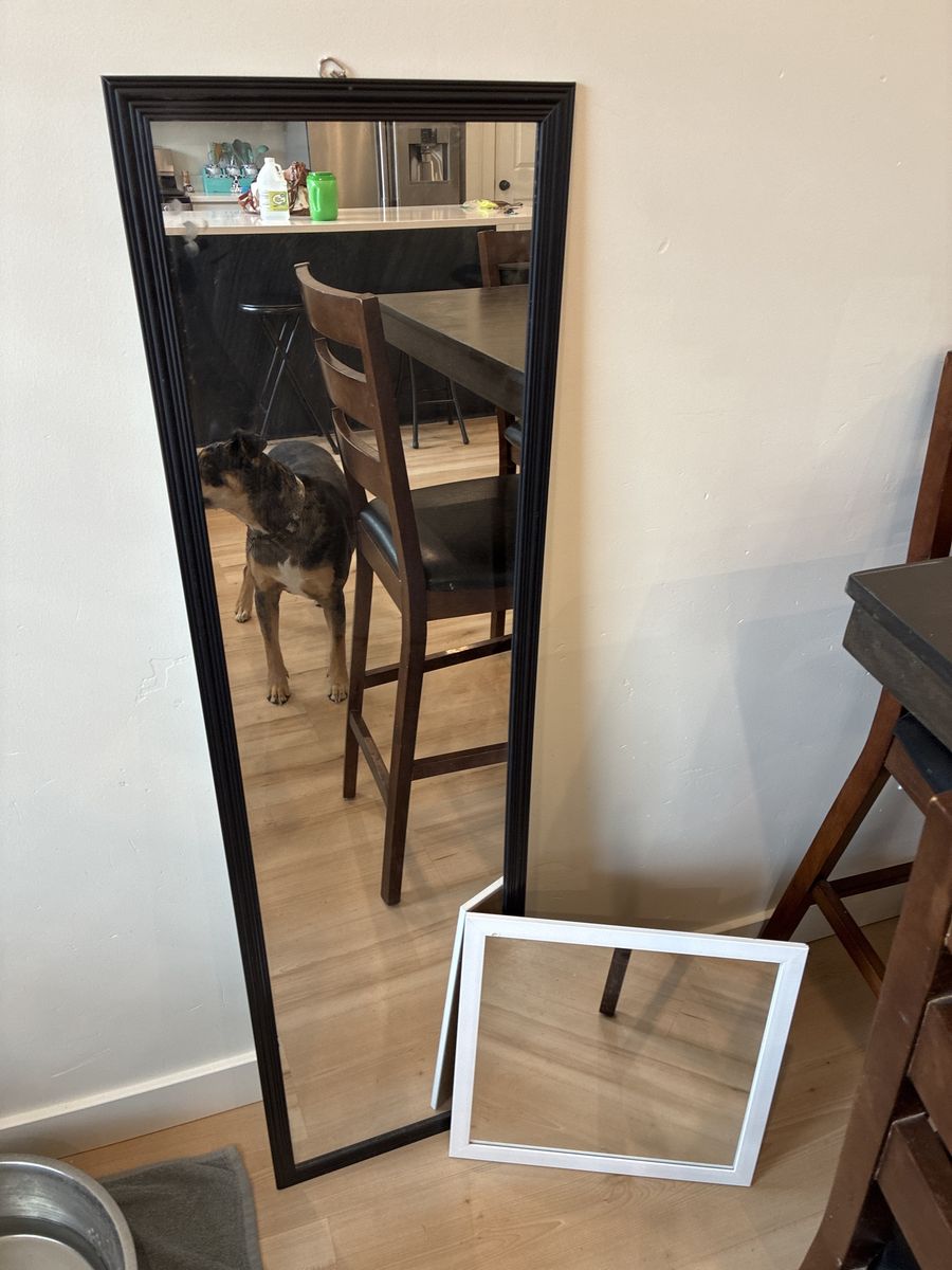 Mirrors full length and small square