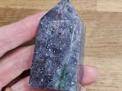 Rare Bloodshot Iolite Tower