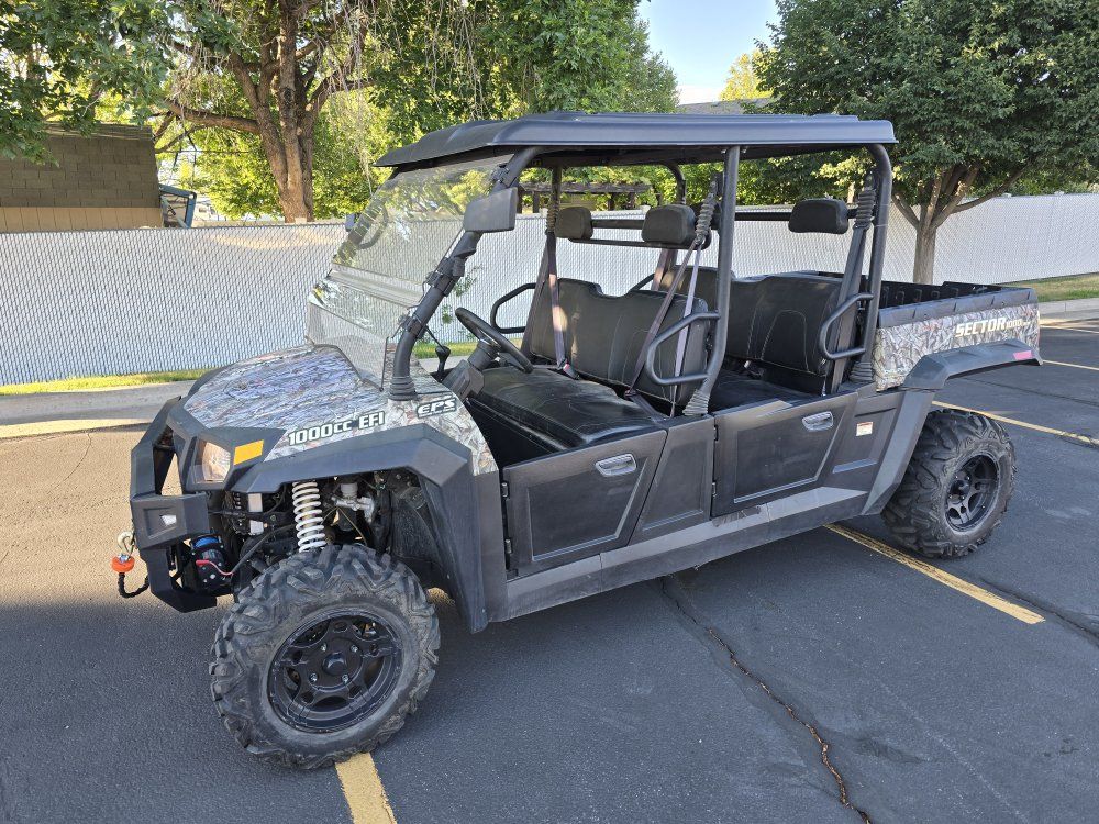2020 Hisun 1000 Crew - ONLY 25 HOURS - Dump Bed & Winch - Clean Title for $7,850.