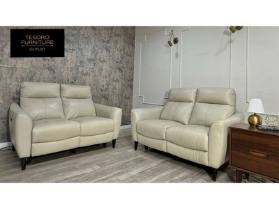MODERN CREAM RECLINER SOFA SET