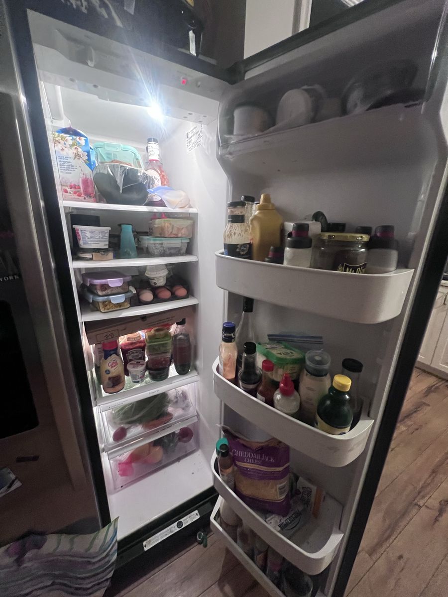 Kenmore Stainless Steel Side-by-Side Refrigerator with Ice Maker & Water Dispenser, Used
