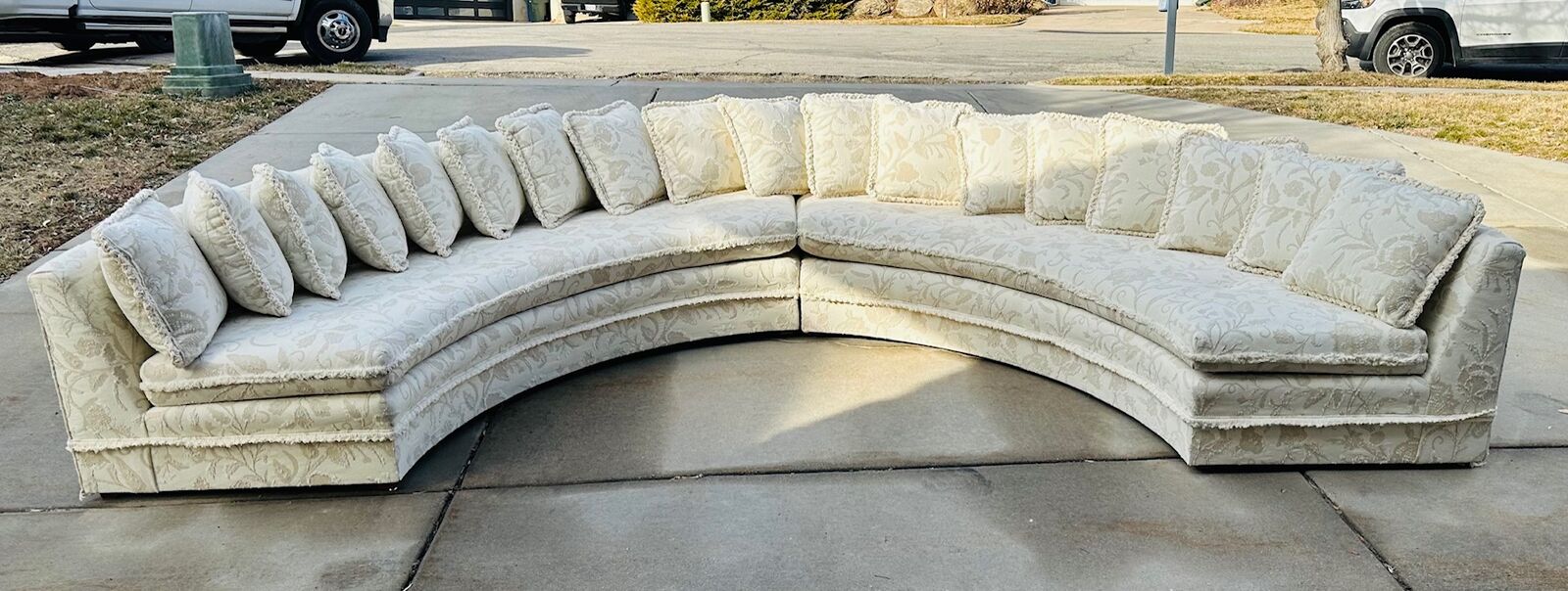 MCM half circle sofa