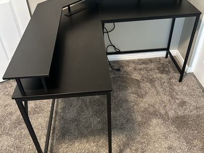 Gaming L Shaped Desk with Power Outlets