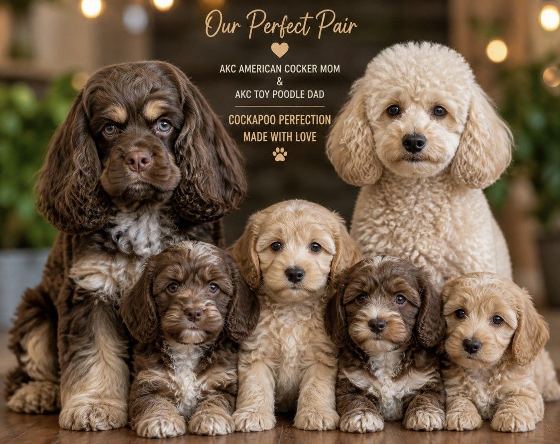Mini Cockapoo Puppy AKC American Cocker/AKC Toy Poodle