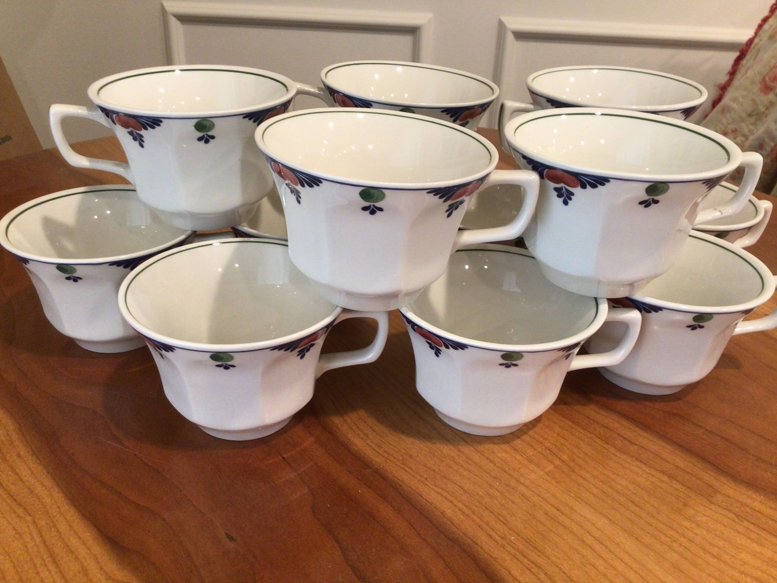 Adams English Ironstone, Veruschka, 13 cups, appear as new