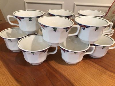Adams English Ironstone, Veruschka, 13 cups, appear as new