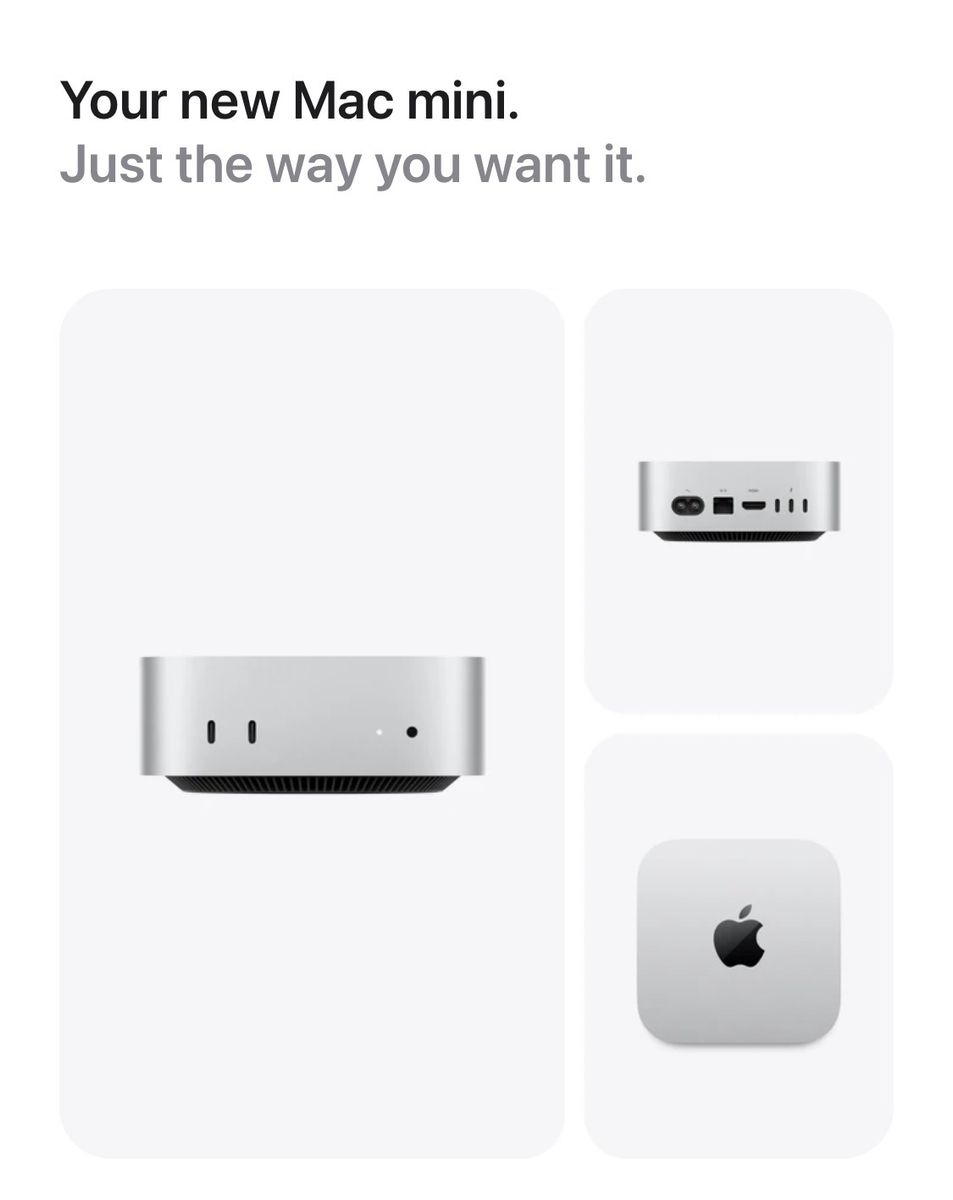 Mac mini M4 - 24GB RAM, 2TB Storage