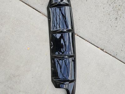 Q50 Gloss Black Rear Bumper Diffuser