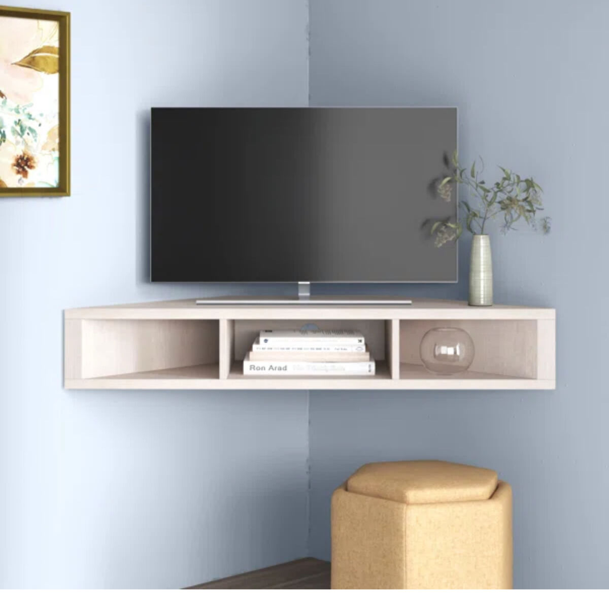 Corner TV Stand Shelf