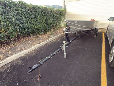 1971 12 FT Gregor Welded Aluminum Boat with Trailer and outboard motor
