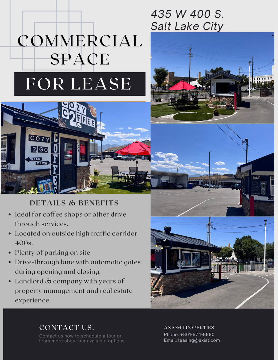 Commercial Space For Lease - 435 S 400 W