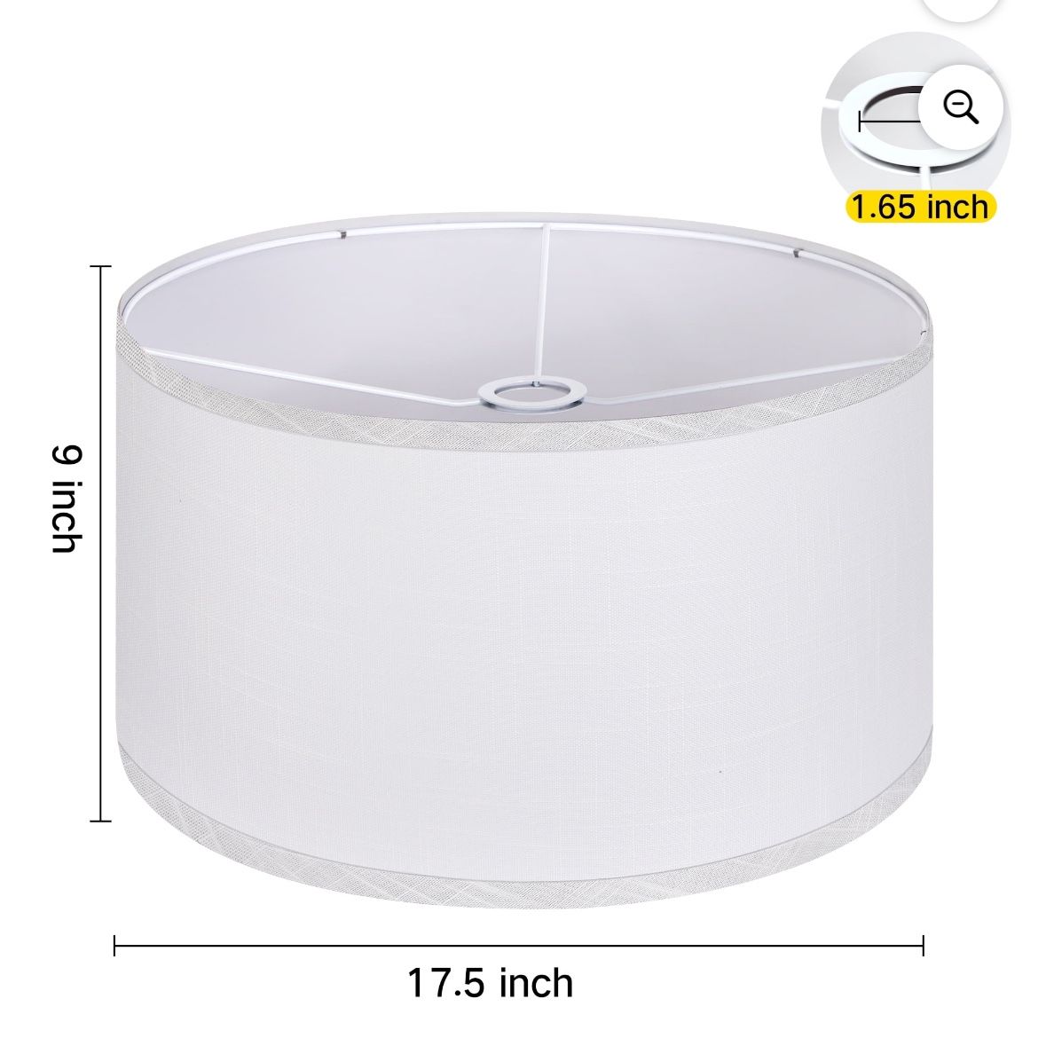 Large Drum Lamp Shade