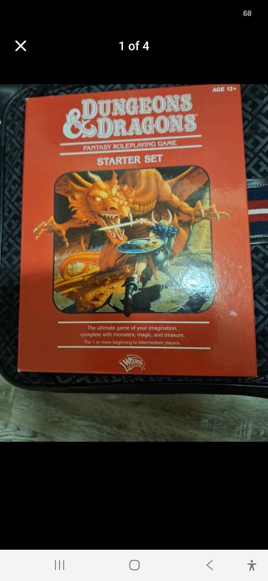 New Dungeons & Dragons Fantasy Roleplaying Game Starter Set 2010 Red Box Edition w/ Dice & Cards