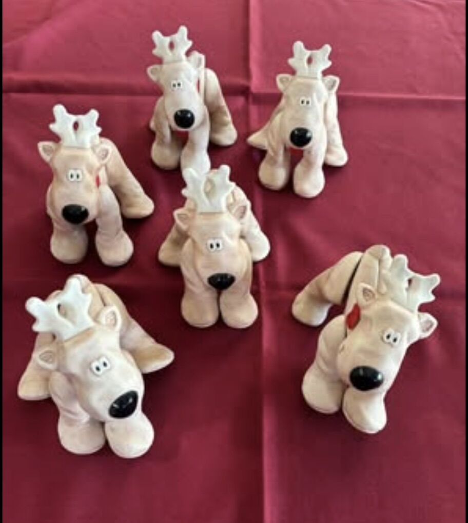 Set Of 6 Reindeer