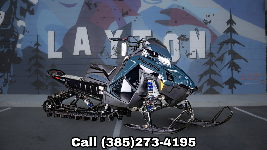 2026 Polaris® Patriot Boost RMK Khaos 165 Gloss Black / Blue Dusk