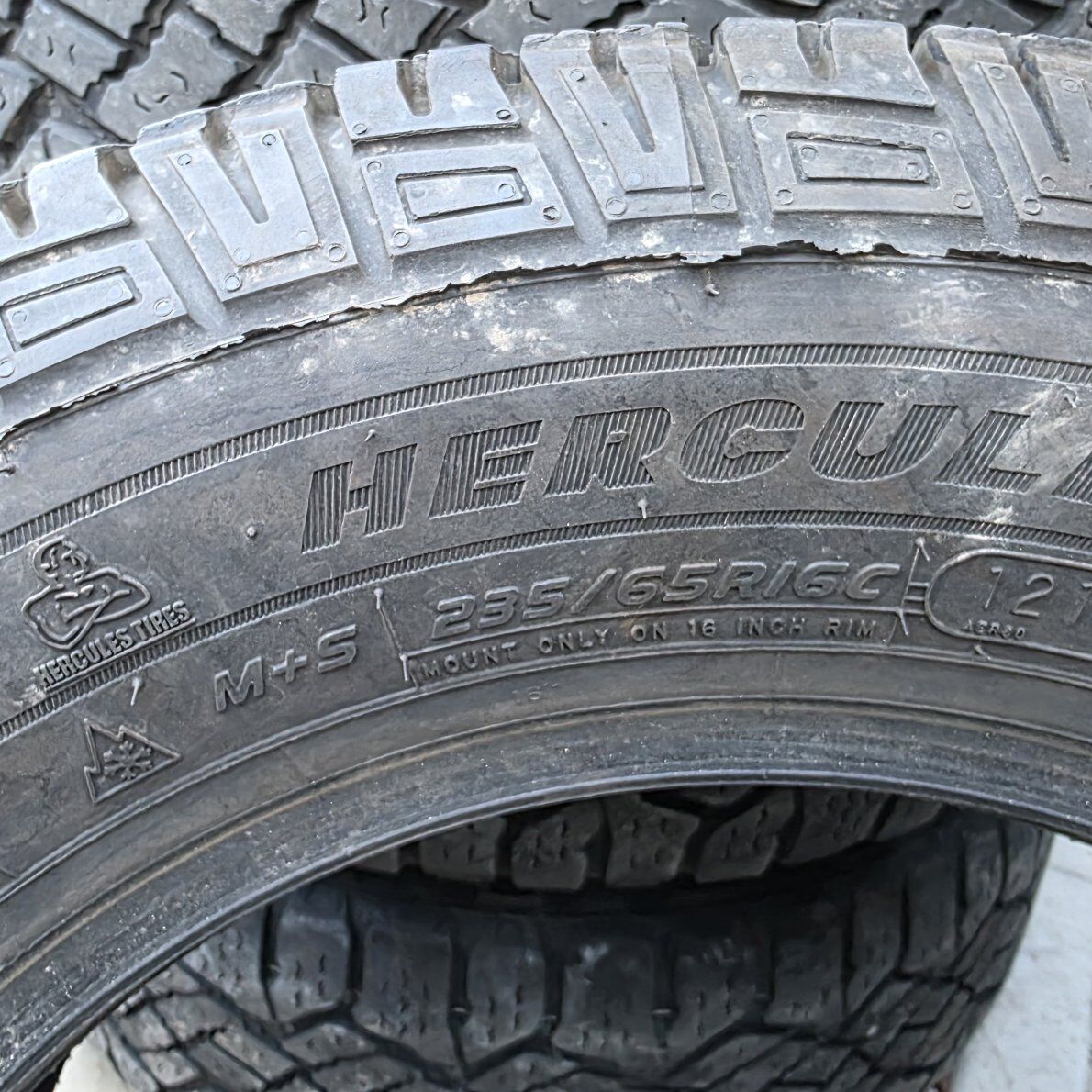 235 65 16 Hercules Tires 235/65R16 all season snow