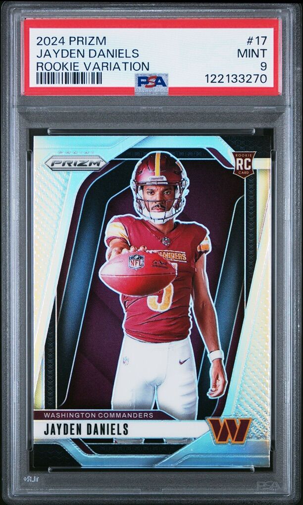 2024 Jayden Daniels Prizm Silver PSA 9