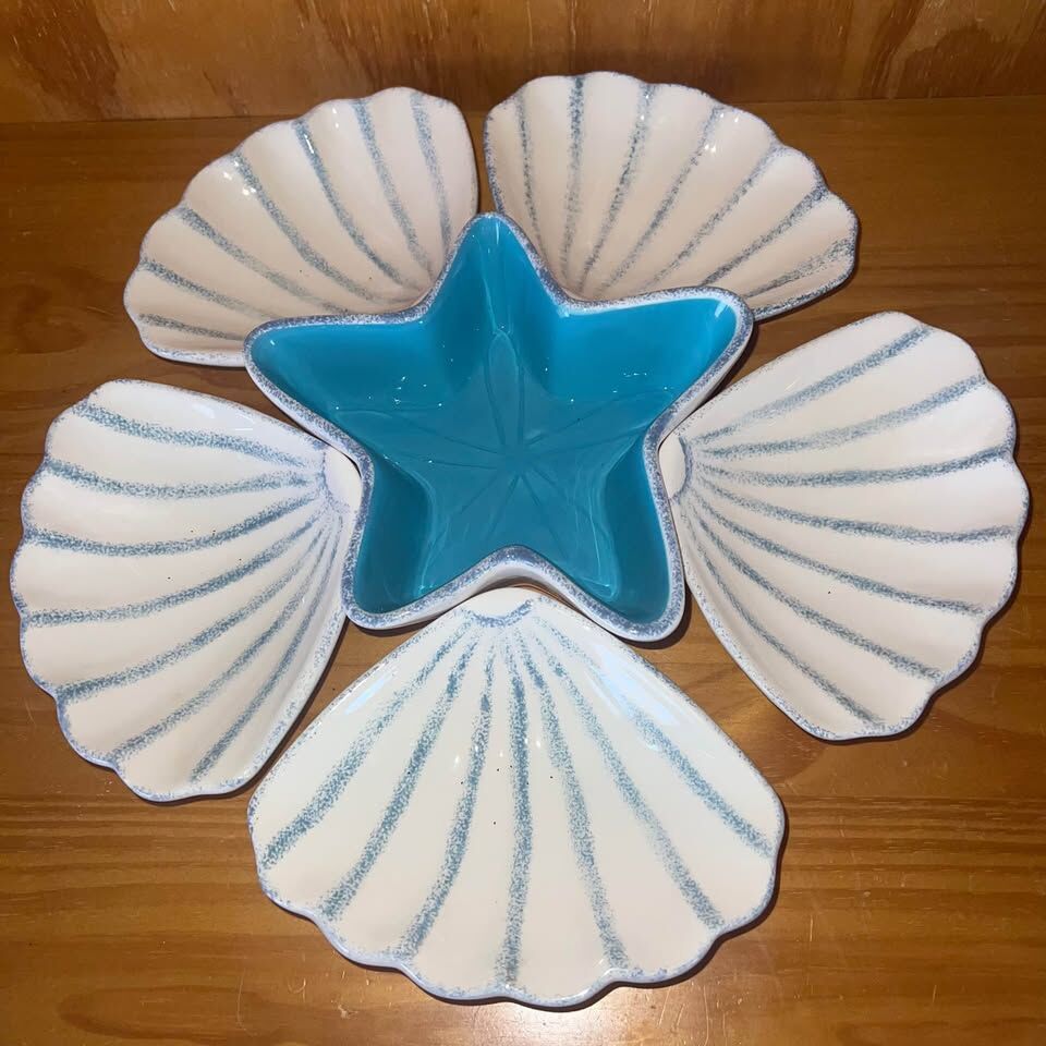Nautical Shell Serving Set (6 pieces) by Avon