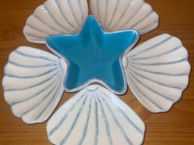 Nautical Shell Serving Set (6 pieces) by Avon