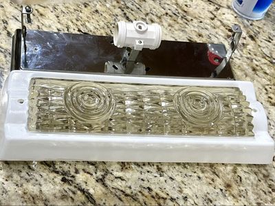 Virden 1930 Skyscraper Tall Glass Art Deco Large Light Cover Bathroom Fixture