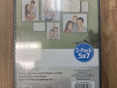 Set of 2 Black 5” x 7” Shadow Box Picture Frames