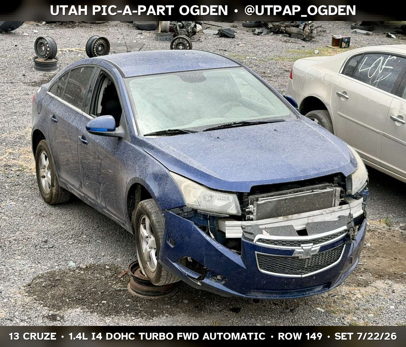 New Arrival - 2013 Chevrolet Cruze Parts - UTPAP Ogden