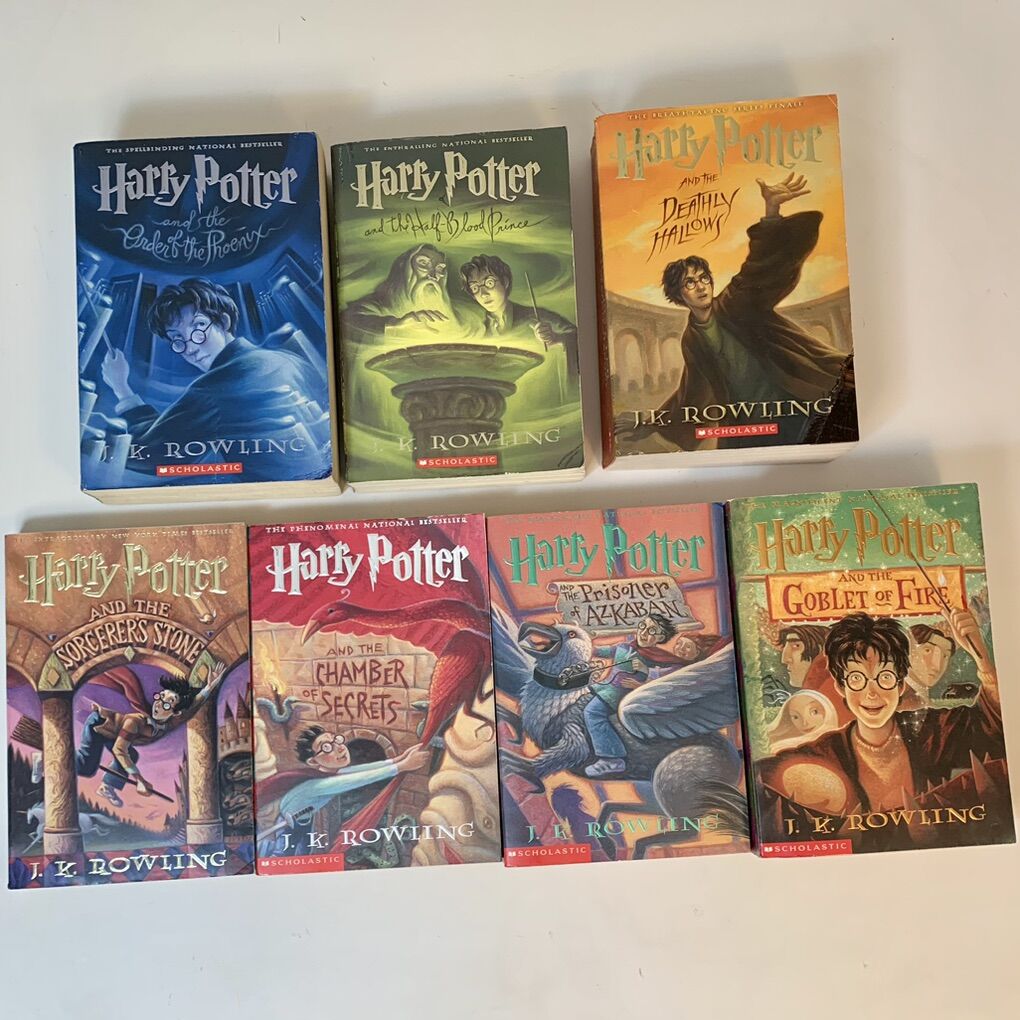 Orinal Cover Art Harry Potter Book Set 1-7