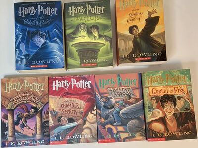 Orinal Cover Art Harry Potter Book Set 1-7