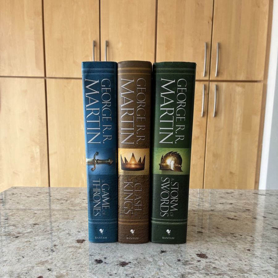 George R.R. Martin A Song of Ice and Fire Books 1-3: Game of Thrones, Clash of Kings, Storm of Swords