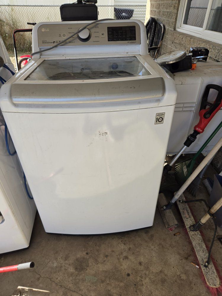 LG Top Load Washer - White, Used Condition